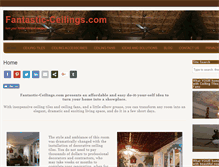 Tablet Screenshot of fantastic-ceilings.com